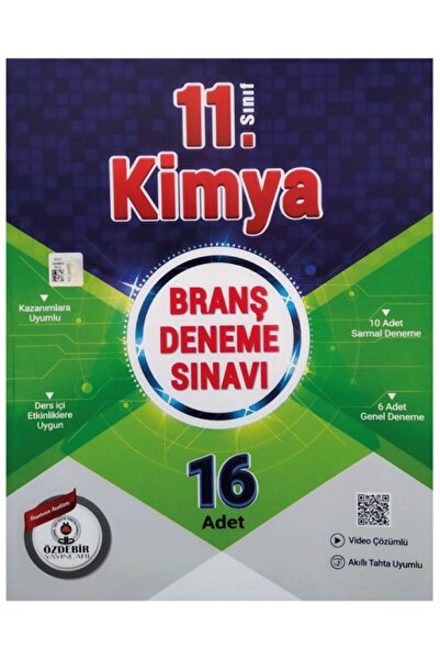 ÖZDEBİR YAYINEVİ Özdebir Yayınları 11.Sınıf Kimya 16 Branş Deneme Sınavı