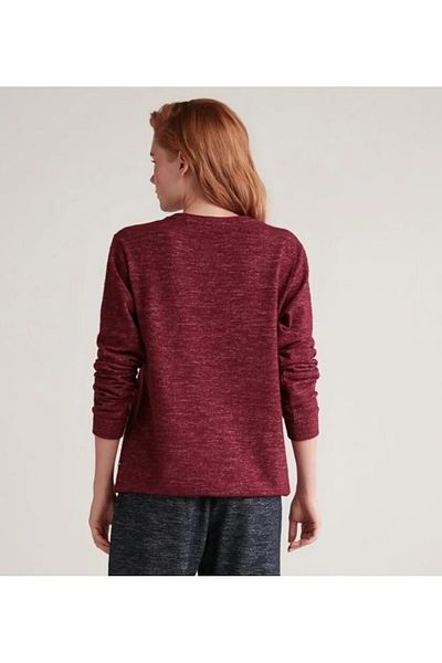 Nautica Nautica Soft Textured Thermal Fabric Women's Long Sleeve Single Top Sweat Pyjamas