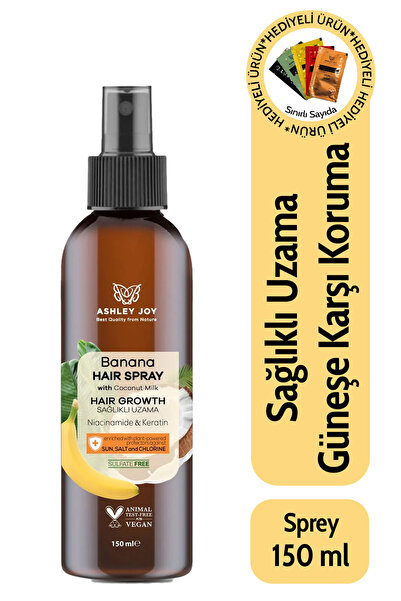 ASHLEY JOY Hızlı Uzamaya Yardımcı Keratin Içeren Uv Klora Karşı Koruma Banana...