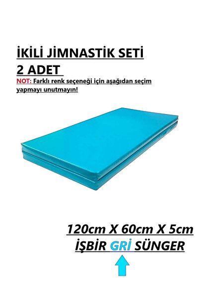 gürteks İkili Set 60x120x5 Cm Çocuk Jimnastik Minderi (PVC)