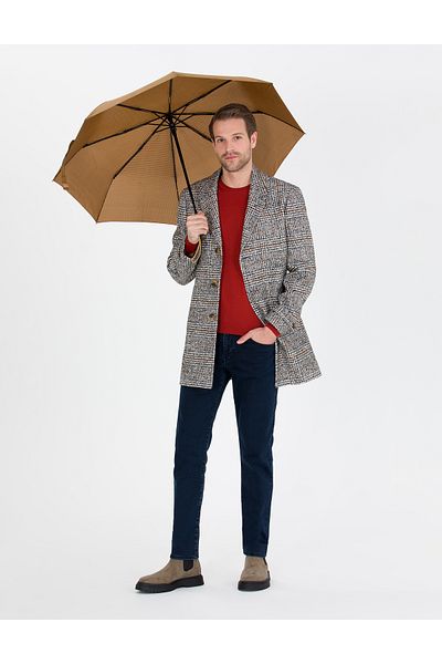 Pierre Cardin Gray Slim Fit Stamp Coat 50254648 -Vr024