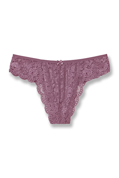 HNX Γυναικείο εσώρουχο 4'lü Lace High Waist Plus Size Brazil