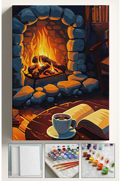 Sulepas Sayılarla Boyama Çerçeveli Hobi Seti Numaralı Tuval Fırça Boya Dahil ...