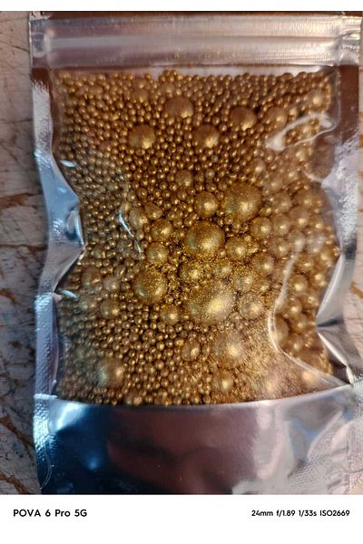 hediyehobihersey Golden Festival Bead Candy 50Gr