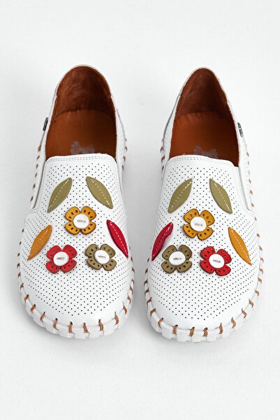 Venüs Women's Comfort Leather Shoes White 2010719Y