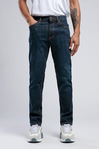 Lee Cooper Мъжки дънки Marco с нормална талия, слим крой и прав крак, сини