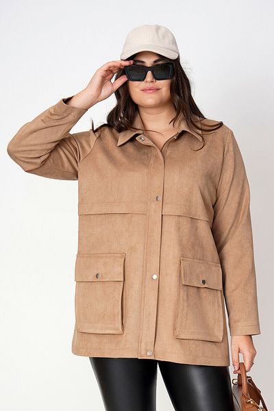 Büyük Moda Suede Jacket