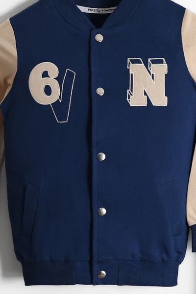 Pollito Σετ φόρμας για αγόρι με 2 κλωστές Snap Closure College Jacket