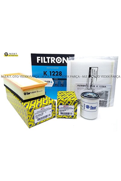 M.E.R.T. OTOMOTİV-YEDEK PARÇA Fiorino 1.4 Benzinli Filtre Bakım Seti Opar