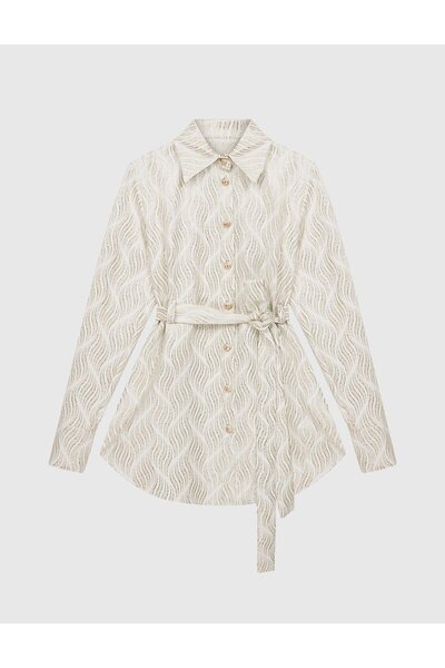 İLVİ Blandy Women's Ecru Shirt