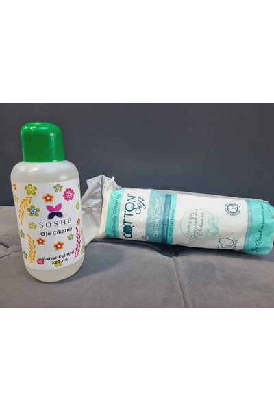 Lider MAGNESİA 220ml Spring Breeze - Makeup Cotton + Nail Polish External (Acetone) Set of 2
