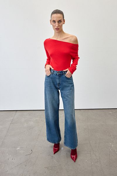 VATKALI Boat Neck Knitwear Sweater