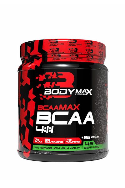 BODYMAX Bcaamax 4:1:1 Bcaa Powder 585g |   Watermelon Flavored |   45 Service |   Micronized Amino Acid |   Sports Supplement
