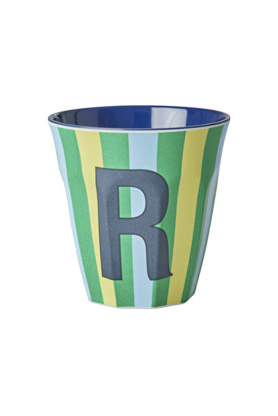 RICE Melamin Çizgili Bardak - Mavi R