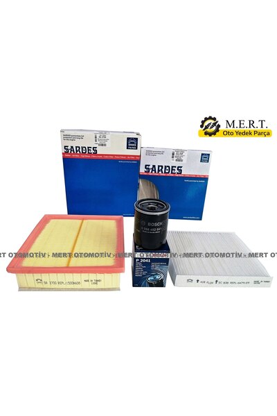 M.E.R.T. OTOMOTİV-YEDEK PARÇA Mitsubishi L200 (2015-2020) Filtre Bakım Seti (...