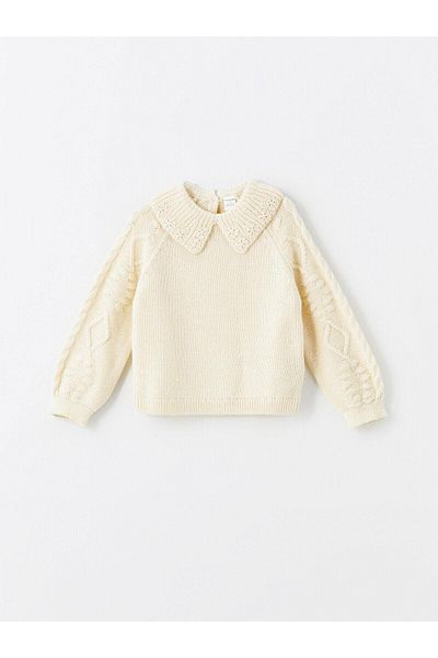 LC Waikiki Lcw Kids Baby Collar Long Sleeve Girl's Knitwear Sweater