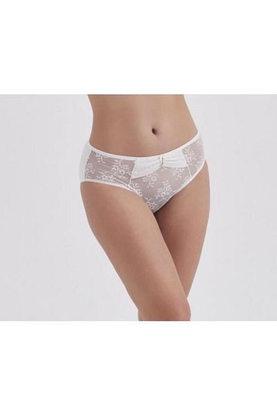 MOONLİGHT Moonlight 3131 Ecru ارتفاع الخصر الدانتيل مفصلة ملخصات الانزلاق