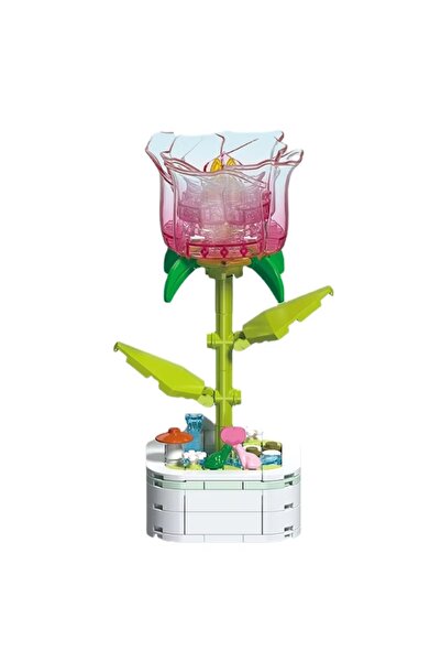 MEGA Kristal Çiçekler Yapı Blokları Gül