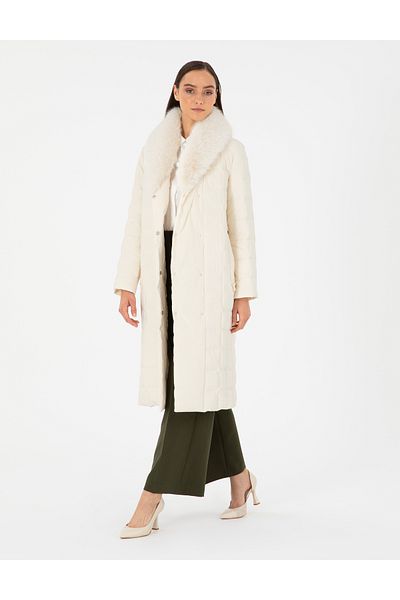 Pierre Cardin Ecru Coat 50290313 -Vr019