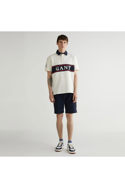 Gant Erkek Lacivert Regular Fit Logolu Şort