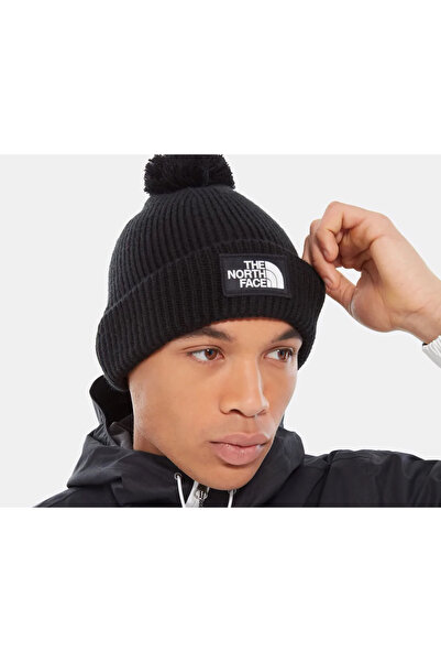 THE NORTH FACE Black Tnf Logo Box Pom Beanie - Nf0A3Fn3Jk31