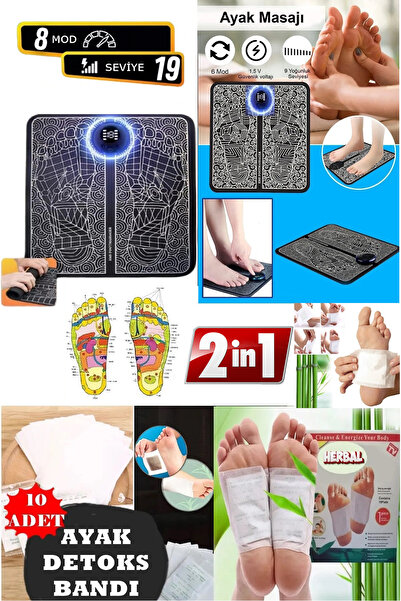 qualityworld 2li Ayak Bakım Seti Bacak Ayak Titreşimli Ems Masaj Aleti ve Bit...
