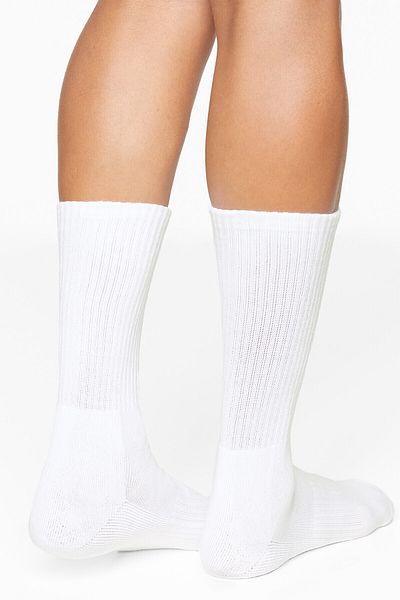 Oysho 3 Pairs of Cotton Blended Classic Sports Socks