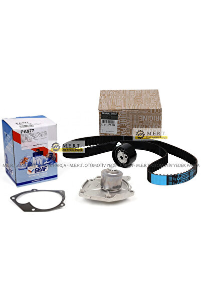 M.E.R.T. OTOMOTİV-YEDEK PARÇA Megane 2 1.5 Dci Dizel Triger Seti ve Devirdaim Su Pompası