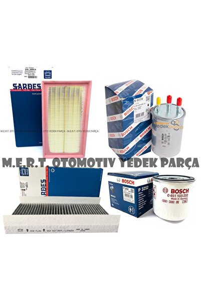M.E.R.T. OTOMOTİV-YEDEK PARÇA Ford Connect 1.8 Tdci Filtre Bakım Seti (2002-2011)