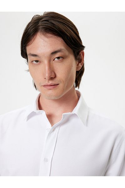 Koton Oxford Cotton Blend hosszú ujjú ing