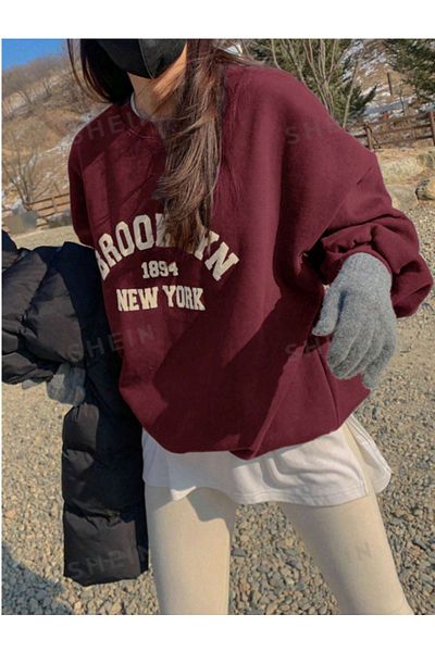 MOONBULL Unisex Cycling Neck Oversize Sweatshirt