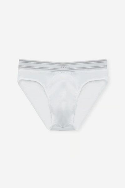 Eros 052 Slip alb pentru bărbați în micromodal