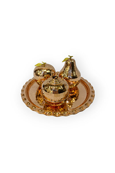 EFEMİR Dövme Bakır Elma Armut Nar Seti, D10031