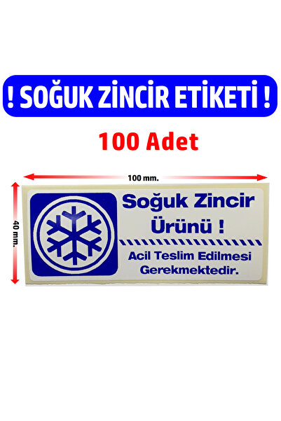 DİJİTAL BARKOD Soğuk Zincir Etiketi Soğuk Zincir Kargo Ürün Uyarı Etiketi 40m...