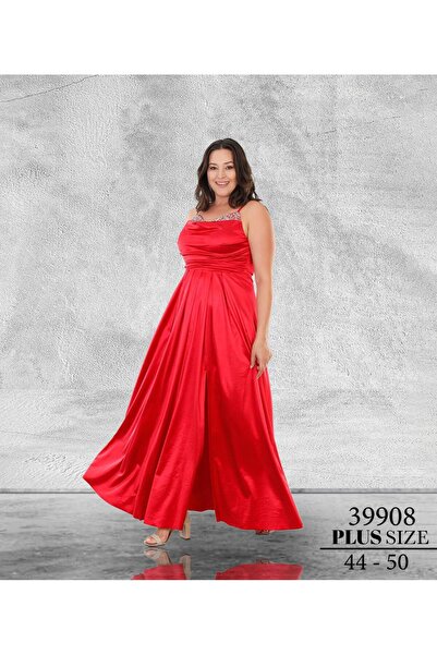 Renas Büyük Beden sayen uzun Abiye Elbise