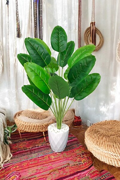SY Vista Yapay Starliçe - Starliçe Beyaz Saksılı 90 cm