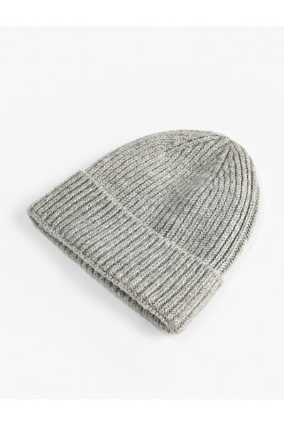 Koton Layered Beanie Bordered Elastic Knit