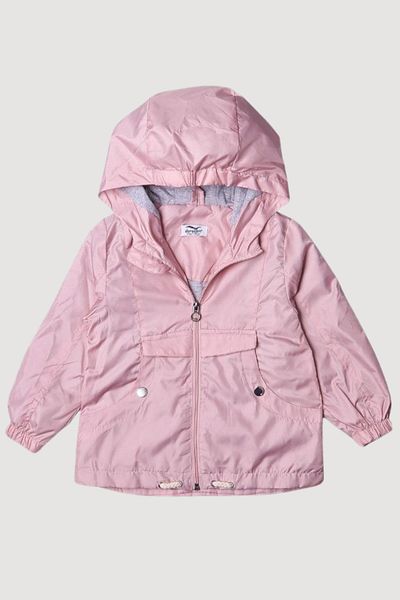 Verscon Hooded Raincoat with Front Zipper Pocket Seasonal Lightweight Girl's Coat