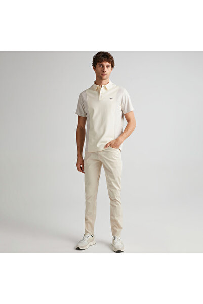 Gant Erkek Krem Regular Fit Polo
