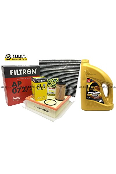 M.E.R.T. OTOMOTİV-YEDEK PARÇA Opel Corsa D 1.2 Ve1.4 Benzinli Yağ Bakım Filtre Seti 2007-2014