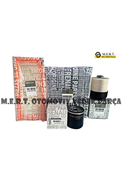 M.E.R.T. OTOMOTİV-YEDEK PARÇA Renault Clio 4 1.5 Dci Dizel Filtre Bakım Seti ...