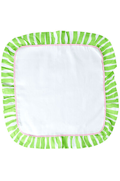 RICE Small Çizgili Masa Örtüsü - Yeşil