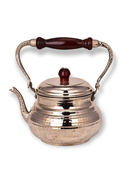 EFEMİR Copper Italian Teapot Nickel Plated