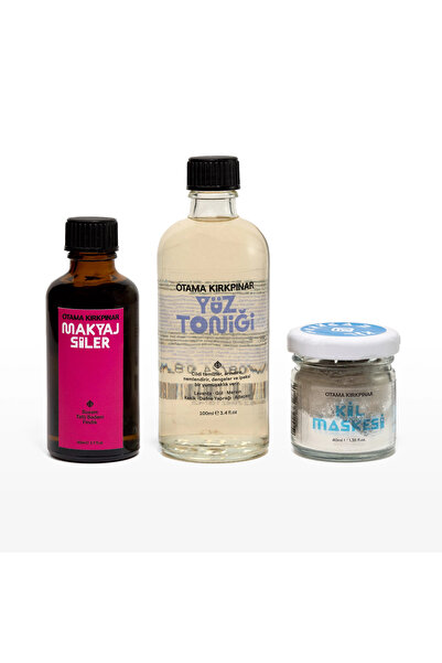 Otama Kırkpınar مجموعة تنشيط الوجه (مزيلات مكياج للوجه، قناع الطين)