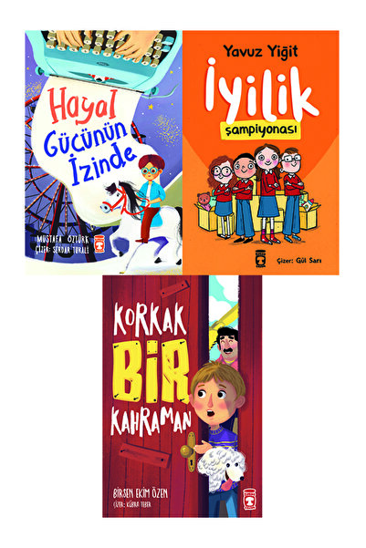 Timaş Çocuk 3. ve 4. Sınıf Okuma Seti 3 Kitap Set Hayal Orkestrası-Mia ve Baz...