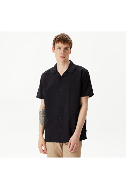 Nautica Erkek Siyah Classic Fit Kısa Kollu Gömlek