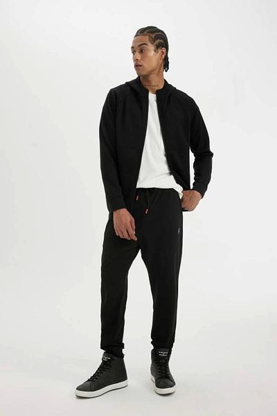 DeFacto A6956 Ζακέτα από ύφασμα Skuba Diver Slim Fit με φερμουάρ