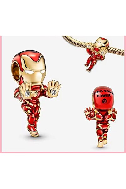 Lines Bijuteri Iron Man Charm Marvels 925 Ayar Gümüş