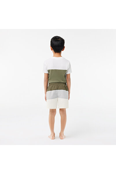 Lacoste Erkek Çocuk Baskılı Renkli Mayo Şort