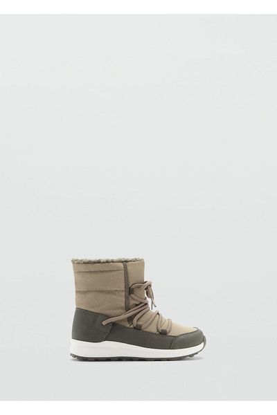 MANGO Kids Lace-Up Mountaineer Boots